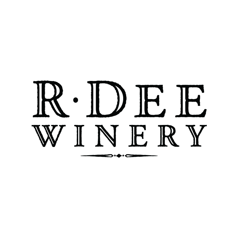 R Dee Winery Logo - Black on white background