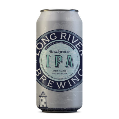 Long River Brewing Breakwater IPA can design