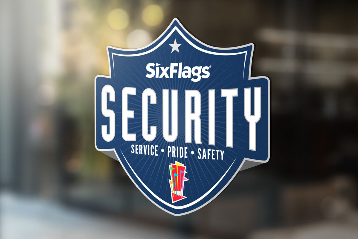 Six Flags Security Window Signage